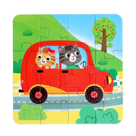 Puzzles 4 in 1 in the metal box “We go, float, fly”, 4, 6, 9, 12 parts-5