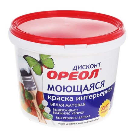 Paint water-dispersion halo for internal work Washing 6.5 kg
