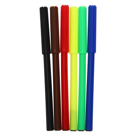 Flomasters 6 colors, a ventilated cap, in a cardboard box-1