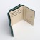 Women's wallet on the button, the color is dark green