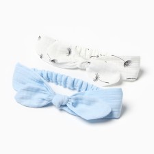 A set of bandages on the head of a baby I am a 