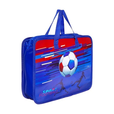 Folder with handles plastic, A4, football