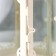 Climber Metal, glass "Lantern - flowering monograms" D -10 cm white 13.5x15x29 cm