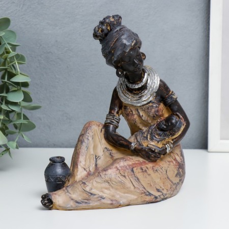 Souvenir Polystone "Mom with baby. Africa" ​​20x17 cm