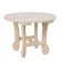Journal table, 60 × 60 × 45cm, from linden, round