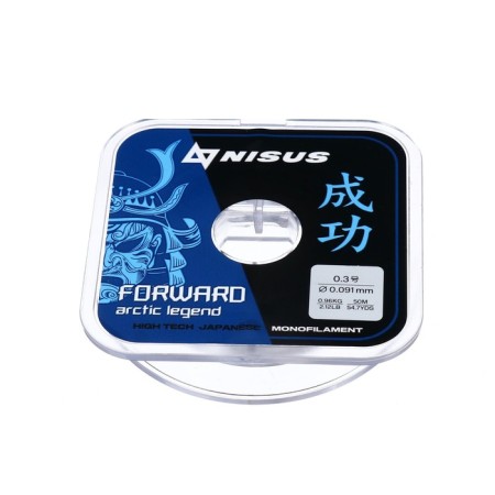 Nisus Forward Arctic Legend, diameter 0.091 mm, test 0.96 kg, 50 m, Nylon Transparent