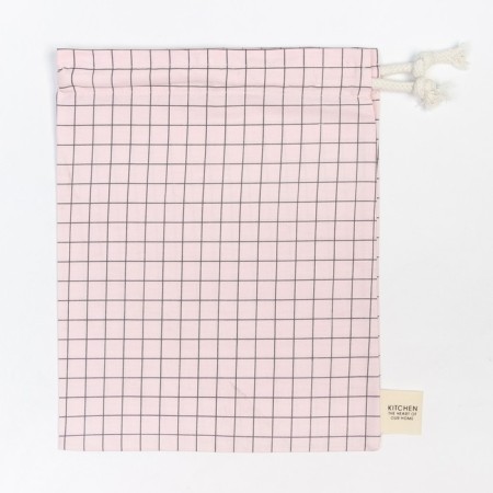 Textile Ethel Bag "Cell" 27x34 cm, 80% HL, 20% PE, satin 110 g/m2-1