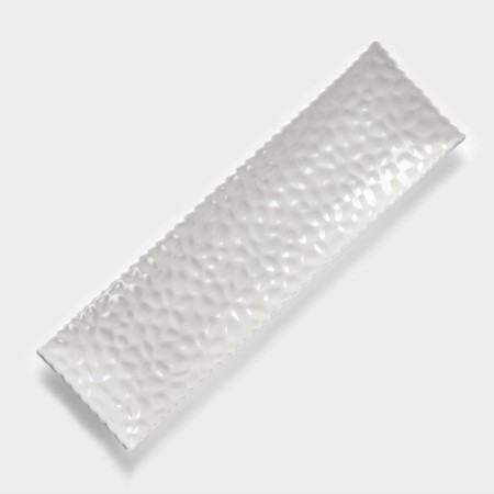 Ceramic serving "airiness", 35.5 × 10.5 × 2.5 cm, white color-1