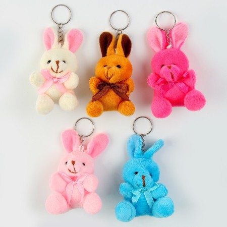 Soft toy "Rabbit" on the suspension, 7 cm, color mix-15
