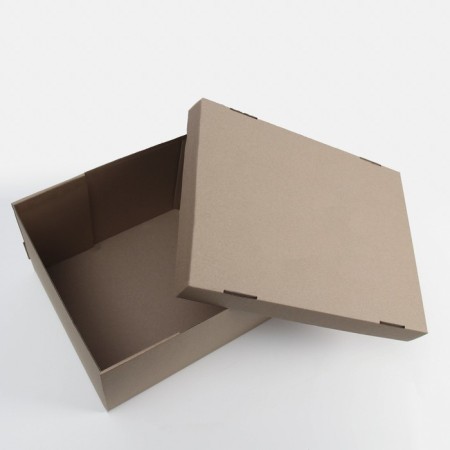 The box is folding, the lid is, brown, 35 x 25 x 20 cm-2