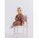 Knit Knitted Knitwear Combines, height 68 cm, brown color