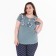 Female set (tunic, breeches), green color, size 50