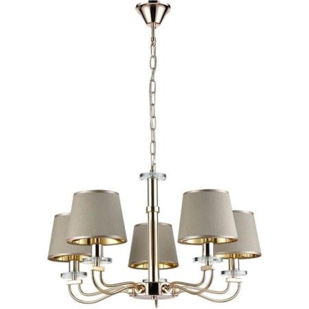 OLIMPIA chandelier, 5x40W E14, color gold