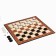 Checkers are table, with a board 33 x 33 cm, d-2.5 cm