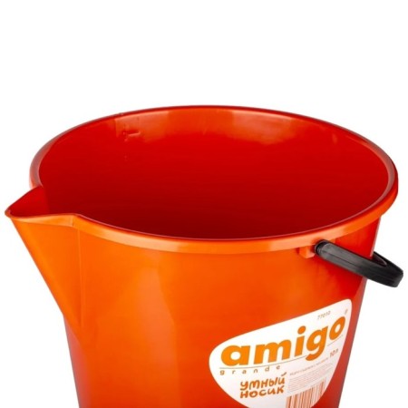 Construction bucket, with a nose, 10 l, plastic, amigo-1