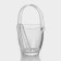 A glass bucket with a handle and forceps Sylvan, 650 ml, h = 13 cm