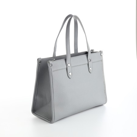 Women's bag with lightning, textura, average size, color gray-2