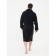 Male bathrobe with a shack, size 52-54, black color