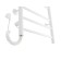 Electric towel Domoterm 109-6, 400x600 mm, left, white matte