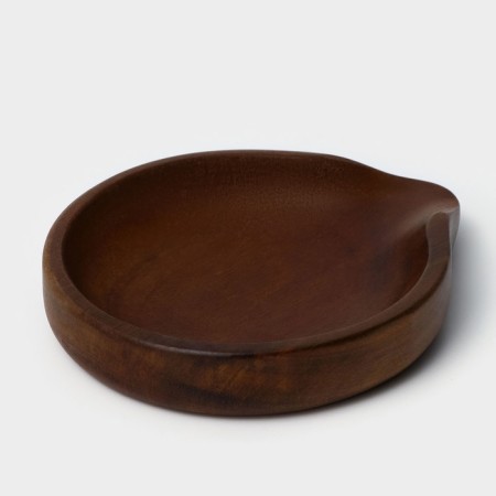 Spoon stand 11.5 × 13.5 × 2.5 cm, acacia