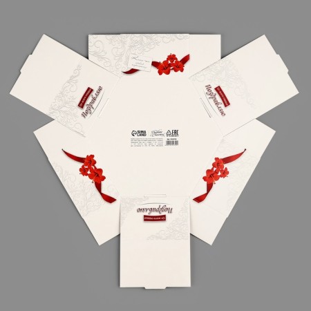 Folding box "with all hearts", 26 × 22.5 × 8 cm-7