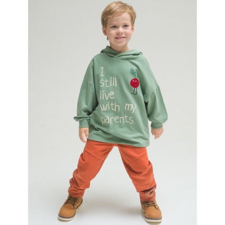 Pants for boys, height 92 cm, ocher color-4