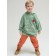 Pants for boys, height 92 cm, ocher color