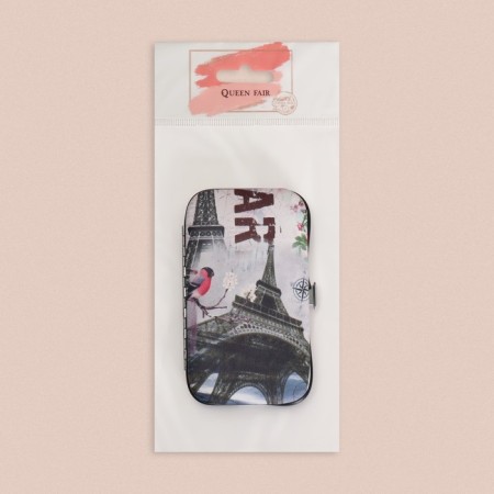 Manicure set "Paris", 6 items, in a case, a drawing mix-7