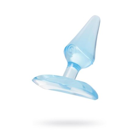 Anal plug, ABS plastic, Blue color, 6.5 cm, D = 2.5 cm