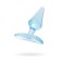 Anal plug, ABS plastic, Blue color, 6.5 cm, D = 2.5 cm