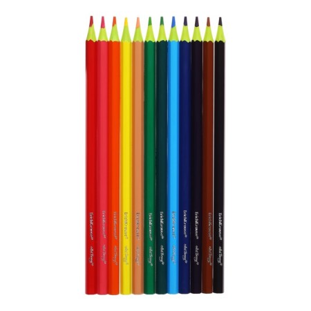 Pencils 12 colors Erichkrause ArtBerry premium, plastic, hexagonal, 2.6 mm neck, cardboard packaging, euro -handkerchief-5