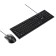 The keyboard set and the mouse Smartbuy One 114282, wire, membranes, 2400 dpi, USB, black