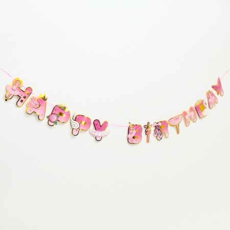 Girland "Happy Birthday", length 2 meters