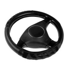 Braid on the steering wheel Nova Bright black, with gray massage inserts, size M