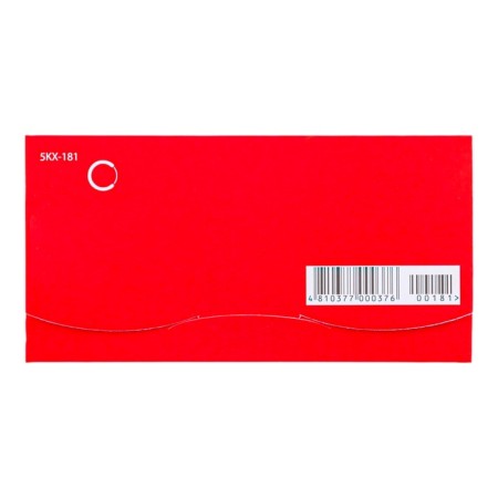 Envenue for money "Hardly!" Red background, 8.3 x 16.2 cm-2