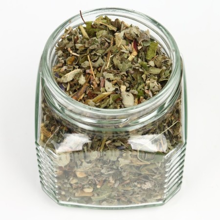 Gift set New Year's "Happiness and prosperity": herbal tea, honey cream cotton-3