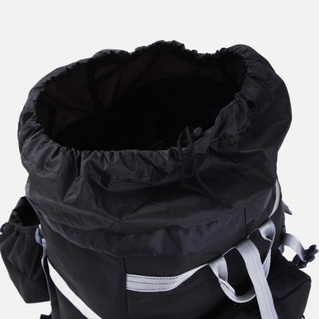 Tourist backpack, TAIF, 80 l, cord department, outer pocket, 2 side nets, black/gray color-8