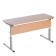 The table is a student round. double-adjustable tilt over the angle and height growth gr. No. 3-5