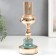 Summary Metal for 1 candle "dudes" gold and blue-green 26x10x10 cm