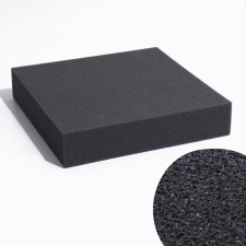 Rectangular sponge, sheet 50 x 50 x 10 cm, gray