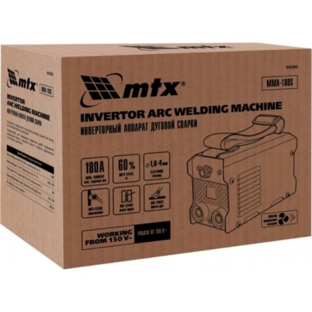 Welding apparatus Inverter MTK MMA-180S, 180A, electrode diameter 1.6-5.0 mm-6