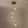 Suspended lamp Citilux "Tommy" CL102053, 36x36x56 cm, 5x40W, E14, brown color