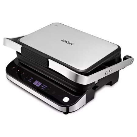 Electric grill KitFort KT-1682, 2000 W, anti-stick coating, 32x22 cm, black