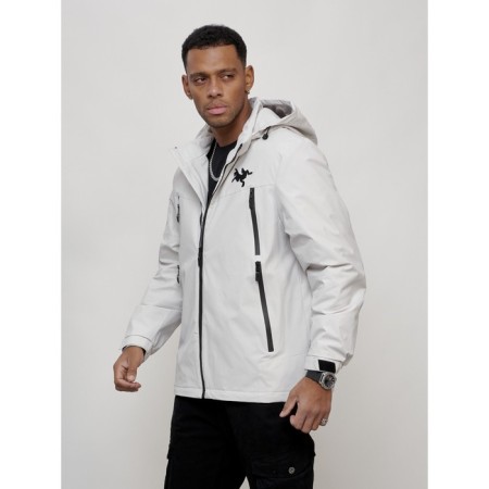 Male spring jacket, size 54, light-gray color-1