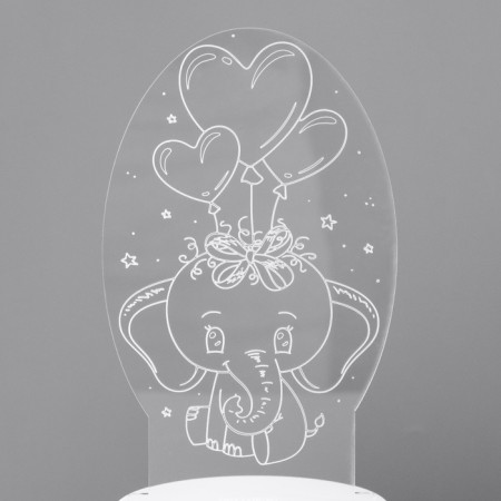Light "Elephant" Led RGB from the network 11x9.5x18 cm Risalux-8