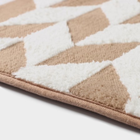 Bath and toilet rug of the Dolyan "Rally", 40 × 60 cm, brown color-3
