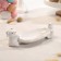 Bunny Golden Dolyana dish, 21 × 8 × 6 cm, white color