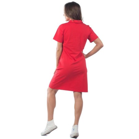 Dress-field female, size 46, red color-3