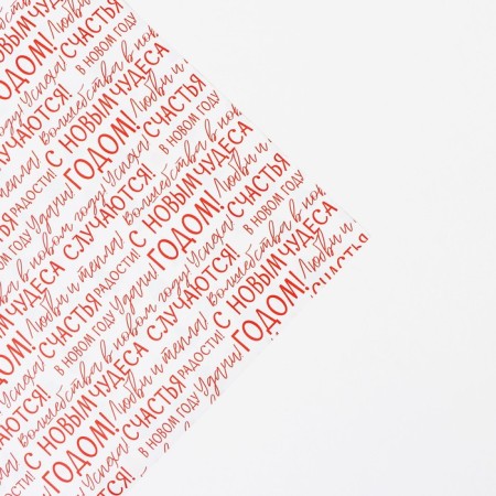 Paper packing glossy bilateral “Dreams will come true”, 70 x 100 cm, New Year-3