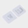 Hooks holders double self -adhesive, set of 10 pairs, 5.7 × 5.7 × 1cm, the color is transparent
